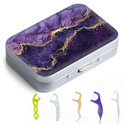 Vista 14 de Caja portátil de hilo dental Gerkia, fácil de almacenar palillos de hilo dental de varios tamaños, dispensador portátil de hilo dental es perfecto