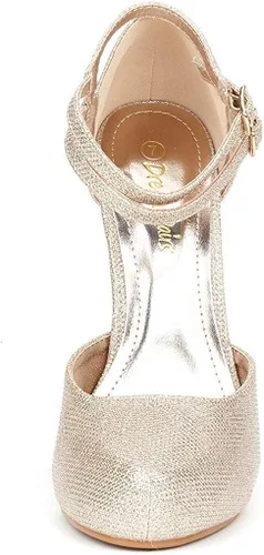 Vista 3 de DREAM PAIRS Office-02 Women's Classy Mary Jane Double Ankle Strap Almond Toe High Heel Pumps New