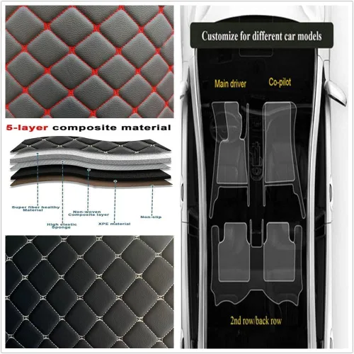 Vista 5 de Tapetes de piso personalizados para automóviles para 98% Infiniti EX, FX, ESQ, G35/37, JX35, M35/37/45/56, Q50, Q60, Q70, Q70L, QX30, QX50, QX56