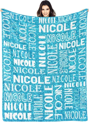 Vista 40 de Dr.TOUGH Mantas personalizadas para niños, mantas y mantas personalizadas con nombre para niños y adultos (color 01, 30 x 40 pulgadas)