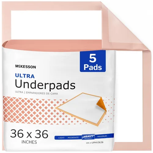 Vista 12 de McKesson Ultra Underpad, incontinencia, gran absorción, 30 x 30 pulgadas, 10