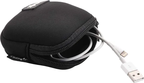Vista 4 de CM Paquete de 2 mini bolsas pequeñas de almacenamiento de viaje compatible con adaptador de corriente MagSafe, accesorios para laptop, cables