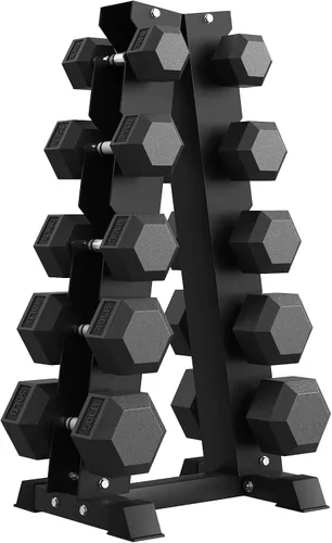 Vista 11 de Hex Dumbbell Sets with Rack, 85-560lb Dumbbell Weight Set & Storage Rack