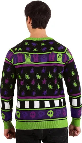 Vista 8 de Beetlejuice It's Showtime! Suéter de Halloween para adultos