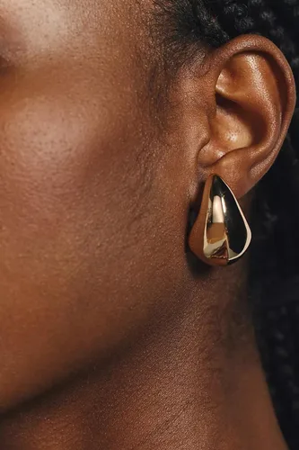 Vista 3 de Waterdrop Earring for Women Trendy, Chunky Gold Hoop Drop Stud Earrings, Hypoallergenic Lightweight Dangle Earring for Womens