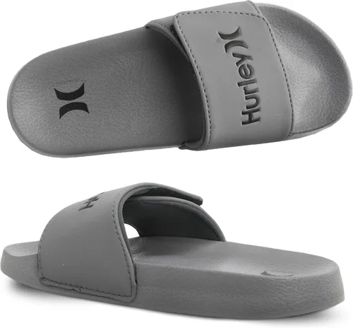 Vista 15 de Hurley Naia - Sandalias de deslizar para niñas y niños, pantuflas de puesta fácil con correa ajustable, sandalias para niños