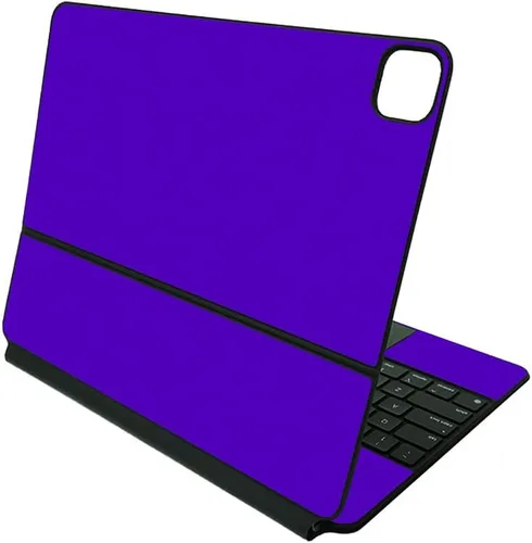 Vista 7 de MightySkins Skin compatible con Apple Magic Keyboard para iPad Pro de 12.9 pulgadas (3ª a 6.ª generación), color azul sólido, funda protectora