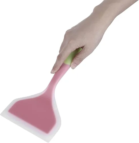 Vista 7 de Espátula ancha de silicona, antiadherente, resistente al calor, para panqueques, espátula para panqueques, espátula frita, espátula de peces