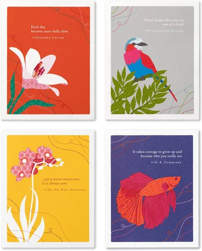 Vista 14 de Compendium Positively Green - Paquete de 4 tarjetas de aliento – Courage dear, heart (cuatro tarjetas en total, un diseño, con sobres)