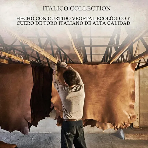 Vista 3 de Tony Perotti Cartera plegable de cuero para hombre, ventana de Negro