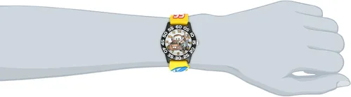 Vista 2 de Disney Kids 'w001508"tiempo maestro" Cars Reloj con amarillo 3-D de banda