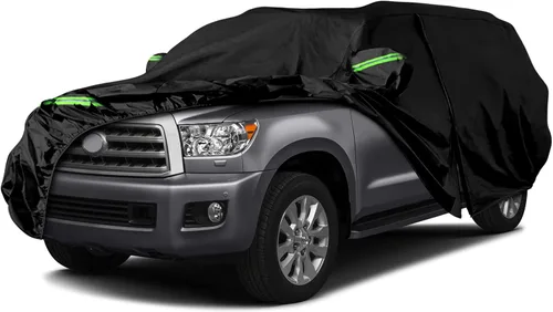 Vista 25 de [Usado] Fundas impermeables para automóvil compatibles con Toyota MR2 1984-2007, 6 capas para todo tipo de clima, con puerta con cremallera y bandas
