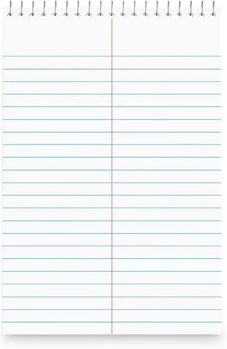 Vista 2 de Manaloom Steno Pads - Cuaderno de notas con espiral superior encuadernado en la parte superior, bloc de notas Stenos con rayas Gregg, blanco, 80