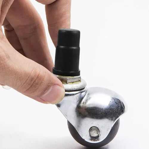 Vista 7 de NUOBESTY 40 fundas de repuesto para casquillo de rueda, insertos de vástago de goma de 1.18 x 0.78 pulgadas para sillas de oficina, ruedas, muebles