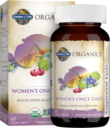 Vista 12 de Suplemento multivitamínico orgánico Garden of Life, para mujer, tabletas múltiples, una vez al día, hhh-kyyy-tra-rat8289, 30, 1, 1