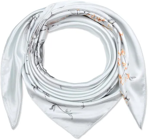 Vista 48 de corciova - Bufanda cuadrada grande para mujer, diadema sedosa para cabello rizado, lazo para dormir por la noche, bandana a la moda, 35 x 35