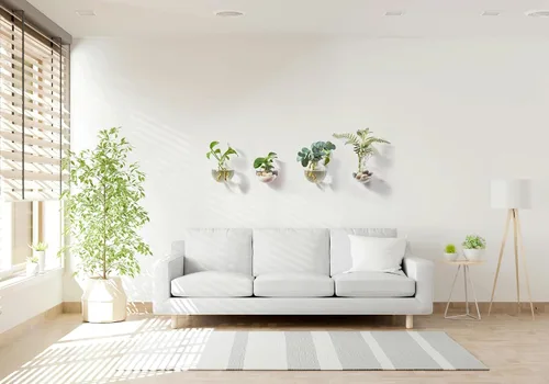 Vista 5 de Macetas colgantes de pared terrario de vidrio de aire para plantas