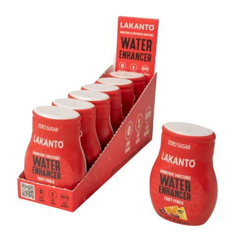 Vista 11 de Lakanto Potenciador de agua sin azúcar, endulzado con edulcorante de fruta de monje y eritritol, hidratación líquida H2O para llevar, cero azúcar