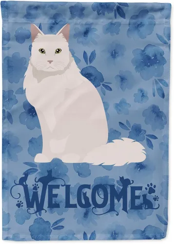 Vista 41 de Caroline's Treasures CK5005GF Bandera de bienvenida de gato abisinio para buzón, bandera decorativa para patio exterior, obras de arte de patio