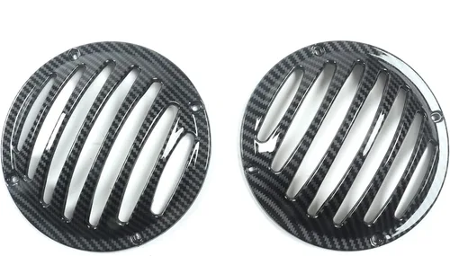Vista 7 de Carenado interior con doble DIN GPS estéreo para Harley-Davidson Touring FLH 1996-2013-Efecto fibra de carbono