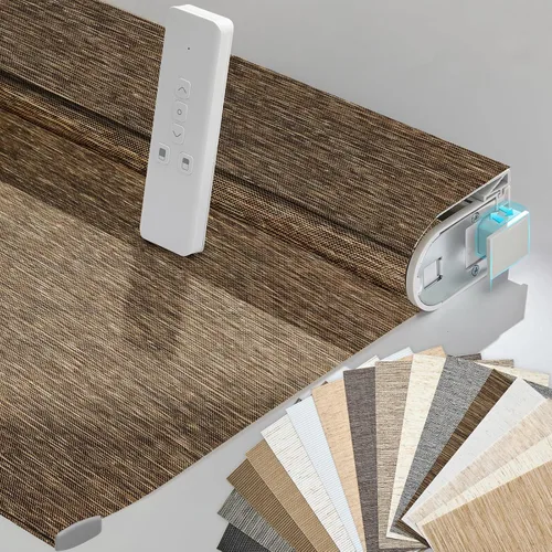 Vista 36 de Persianas motorizadas inteligentes Persilux con control remoto, sin necesidad de perforación, persianas enrollables automáticas para ventanas