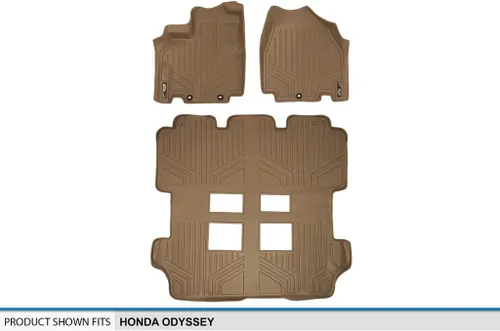 Vista 28 de MAXLINER Juego de alfombrillas de primera fila para Honda Odyssey 2011-2017