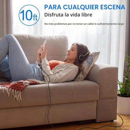 Vista 6 de Cargador de carga rápida para iPhone 16 y 15, paquete de 3 cargadores USB C PD de 20 W con cable de 10 pies, cable USB C tipo C para iPhone 16/16
