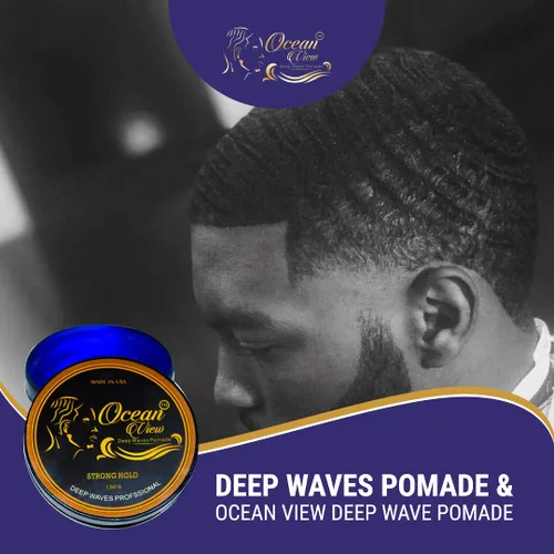 Vista 6 de OCEAN VIEW DEEP WAVES POMADE Butter Love (grasa de ondas naturales con manteca de karité de 4 onzas) y pomada Ocean View