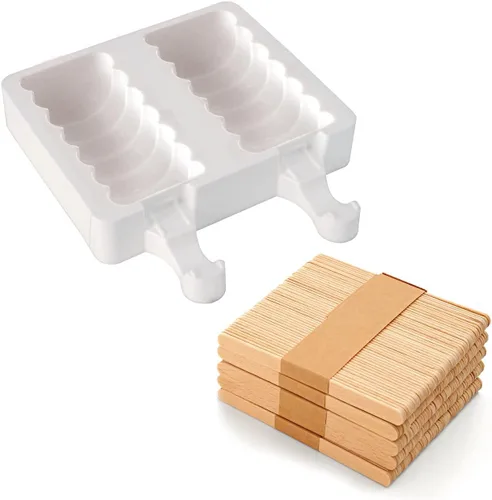 Vista 7 de Silikomart Molde de silicona para barra de helado, juego de 2, Chocostick