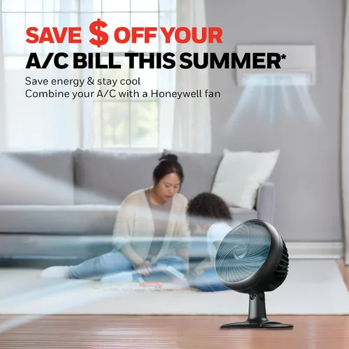 Vista 8 de Honeywell Turbo Force Ventilador de mesa oscilante, HT-906