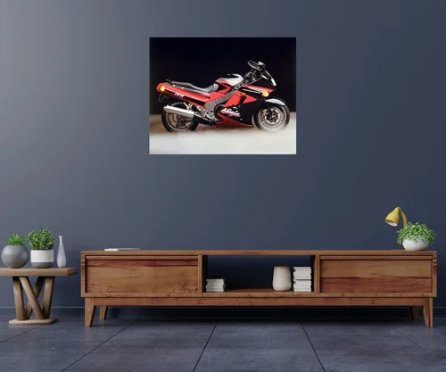 Vista 3 de Impact Posters Gallery Póster de la motocicleta Kawasaki Ninja Sport Bike Decoración de pared (16 x 20)