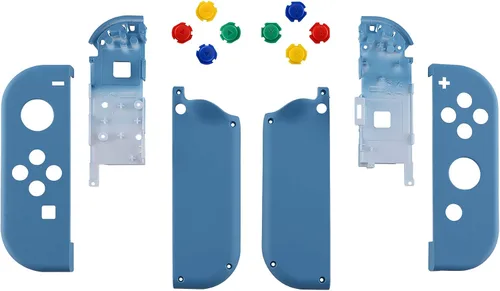 Vista 2 de eXtremeRate - Carcasa de control portátil Joy-Con con set de botones completo repuesto de carcasa hazlo tú mismo para control de Nintendo Switch