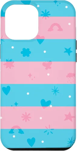 Vista 6 de Funda para iPhone 15 Trans Pride Fun Doodle Style, Transgénero LGBTQ+ Pride