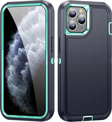 Vista 12 de Funda para iPhone 11 Pro Max para hombre, híbrida a prueba de caídas resistente, resistente, a prueba de golpes, ajuste delgado, funda protectora