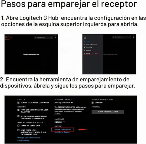 Vista 2 de BestParts Nuevo adaptador de receptor de ratón USB Dongle reemplazo para G502 Lightspeed Wireless Gaming Mouse