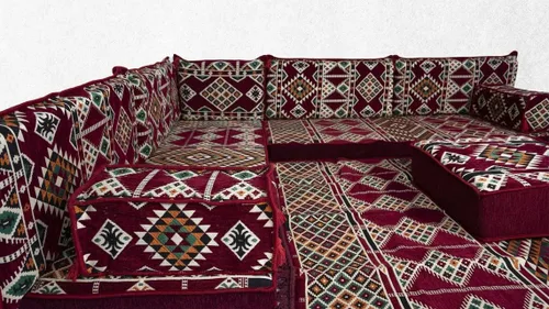 Vista 2 de arabicsofa Floor Sofa Seating Set,L Shape Corner Set,Oriental Floor Seating,Floor Cushions,Living Room Sofa,Arabic Majlis,Moroccan Jalsa
