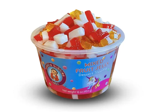 Vista 13 de Topping de postre de gelatina de coco prémium de Buddha Bubbles Boba (jalea de coco)