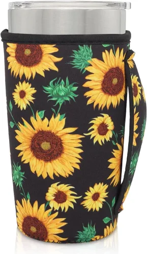 Vista 106 de Fundas Aislantes de Neopreno Portavasos con Asa para Vasos Tumbler de 20oz, Funda Reutilizable para Café Helado Para Tazas de Café de 30oz - 32oz