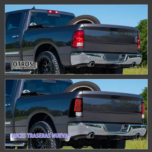Vista 4 de Nixon - Conjunto de luces traseras todoterreno para Dodge Ram 1500/2500/3500 2009-2018 Transparente