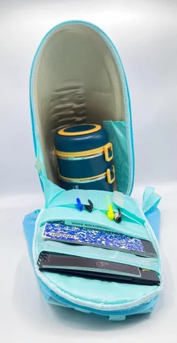 Vista 3 de Mochila con forma de zapatos - Colores de camuflaje, Verde, Mochila