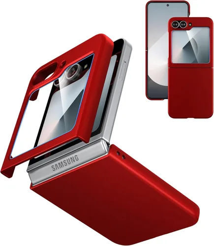 Vista 14 de Cresee Funda para Samsung Galaxy Z Flip 5 (2023) con protector de pantalla de cubierta, funda delgada para teléfono de PC dura para Galaxy Z Flip5