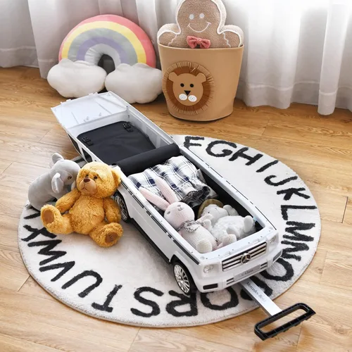 Vista 2 de Costzon Equipaje rodante para niños equipaje de viaje 2 en 1 para niños juguete de montar pies a suelo para niños pequeños automóvil deslizante