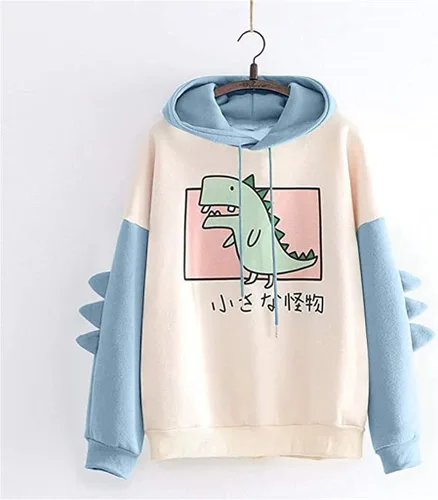 Vista 2 de Fronage - Sudadera con capucha para niñas adolescentes y mujeres, de manga larga, lindas, sin botones