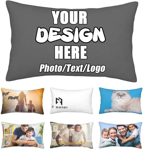 Vista 40 de Funda de almohada decorativa personalizada con foto de pareja, funda de cojín decorativo personalizada, fundas de almohada personalizadas