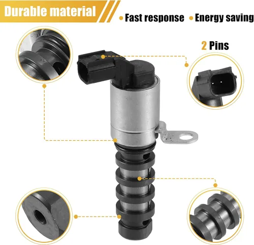 Vista 5 de X AUTOHAUX 918-076 Electroválvula variable de sincronización VVT de control de aceite del árbol de levas para Honda Accord 2008-2012 CR-V 2012-2014