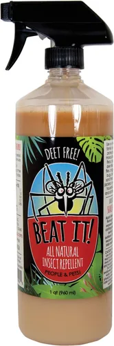 Vista 3 de Beat IT! Repelente de insectos totalmente natural sin Deet (botella de aluminio de tamaño de bolsillo de 2 onzas)