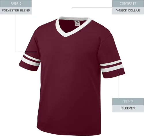 Vista 15 de Augusta Sportswear Jersey de rayas de manga para hombre
