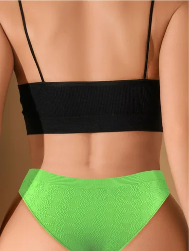 Vista 3 de Ropa interior sin costuras para mujer, bragas invisibles, suaves, elásticas, hipster