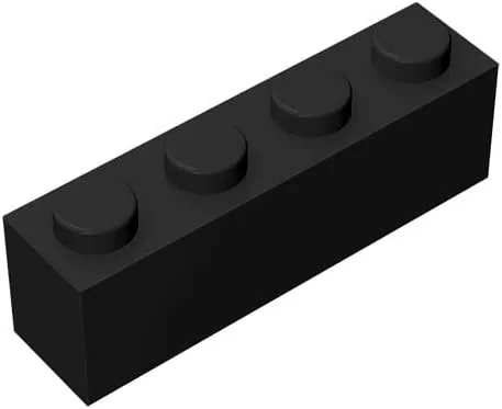 Vista 6 de Ladrillo de construcción clásico de 1 x 4, bloque de ladrillos a granel de 100 piezas, ladrillos de color amarillo albaricoque de 1 x 4, compatible