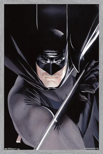 Vista 12 de Trends International DC Comics Batman - Póster de pared de retrato, 14.725 x 22.375 pulgadas, versión enmarcada de madera de granero